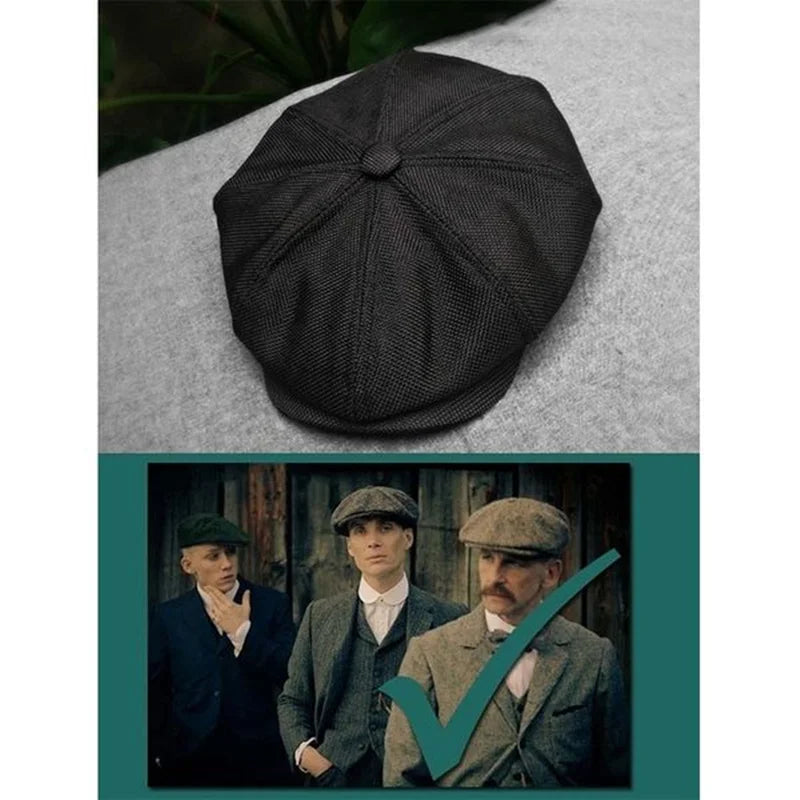 Retro British Newsboy cap Men and women