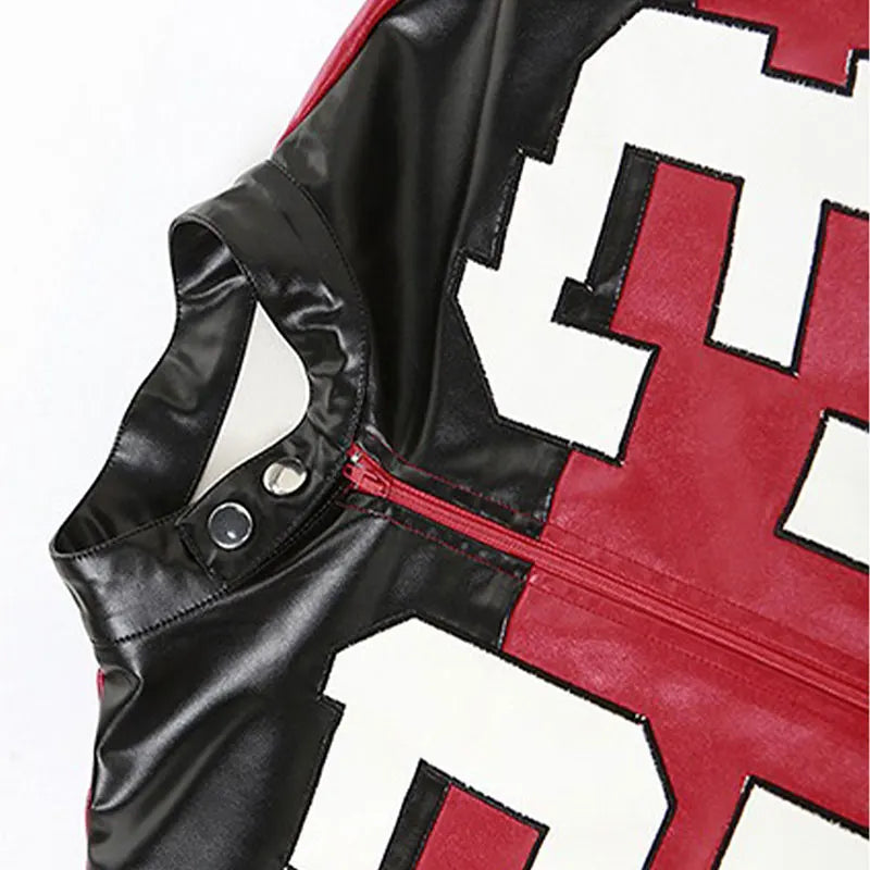 Women Crop Coat Leather Jacket