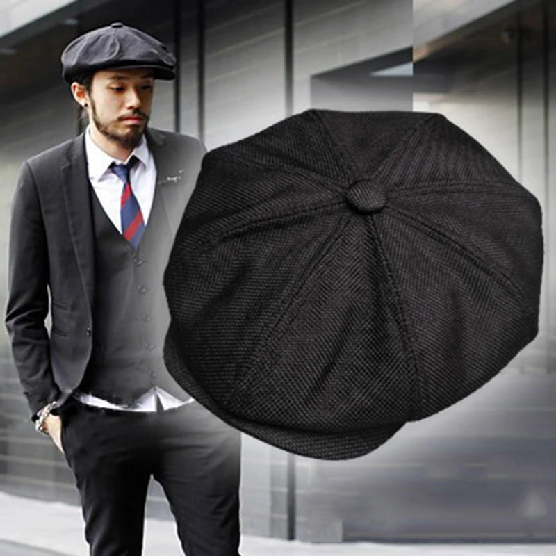 Retro British Newsboy cap Men and women