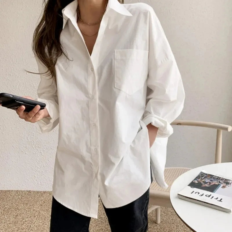 Elegant Casual Long Sleeve Women Shirt
